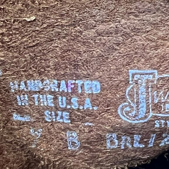 Justin Women’s Bent Rail Wildwood Brown Distressed Cowgirl Boot Size US 7 B - Picture 10 of 10